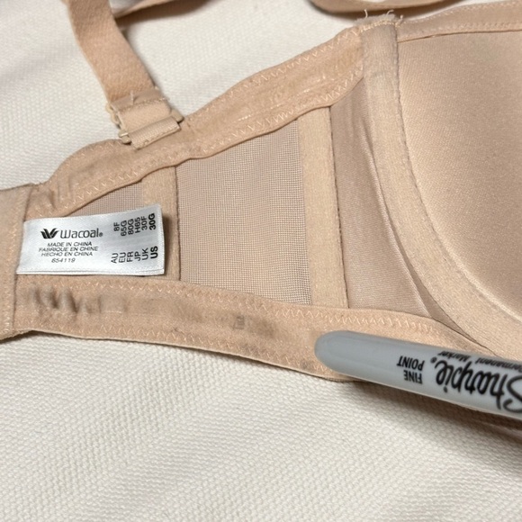 BRA WACOAL 30G Beige 854119 Underwire Full Coverage Opaque 3458 PS - Picture 6 of 13